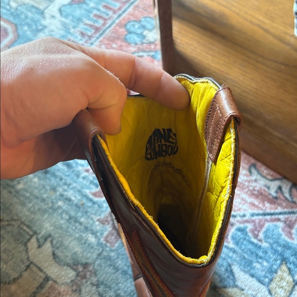 Brown Western Heeled Boots - Picture 3 of 5